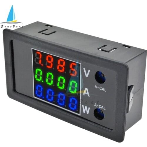 DC 0-100V 10A 1000W 0.28" LED Digital Voltmeter Ammeter Wattmeter Voltage Current Power Meter Volt Detector Tester