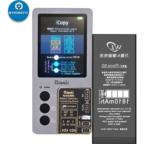 Qianli iCopy Plus with Battery Testing Board for iPhone 7/8/8P/X/XR/XS/XSMAX/11Pro Max LCD/Vibrator Transfer EEPROM Programmer