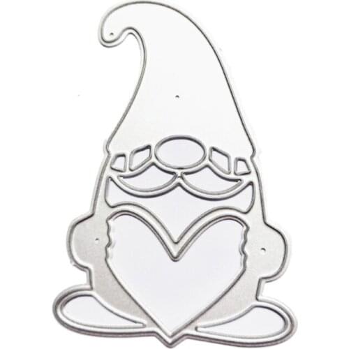 Christmas Gnome Metal Cutting Dies Stencil Scrapbooking DIY Album Stamp Paper Card Embossing Decoration Craft