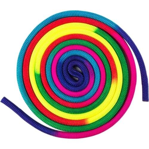 Sport Gym Rainbow Color Rhythmic Gymnastics Rope Solid Competition Arts Training Rope Gymnastics Rope1