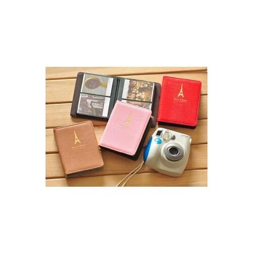 High Quality PVC Leather Pylon Instax Mini Photo Camera Album Holds 64 Pcs 3 Inch Photos Mini Tower Style Photo Album