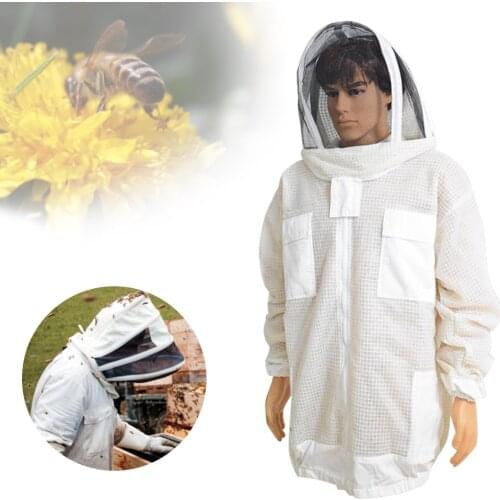 Beekeeping Protective Clothing Jacket Suit With 3 Layer Ventilated Self Veil Bee Insect Product For Beekeeper Equipments