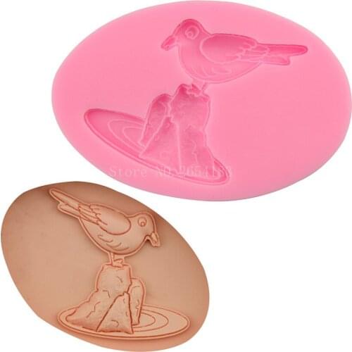 Animal Bird Dink Water Silicone Fondant Soap 3D Cake Mold Cupcake Jelly Candy Chocolate Decoration Baking Tool Moulds FQ2248