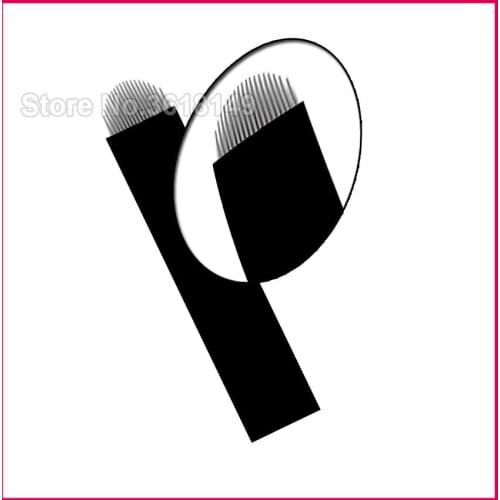 0.18mm LaminasTebori Permanent Makeup Microblading Tattoo Needles 7 9 11 12 14 21 Flex for Eyebrow Lip