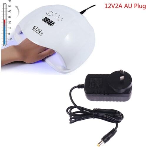 1pc 12V 2A 24W AU Power Supply Adapter For Uv Led Lamp Nail Dryer Nail Art Tools Line Length 1m