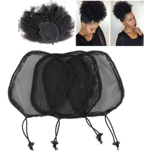 1Pc Good Quality Ponytail Hair Net for Making Ponytail with Adjustable Strap Weaving Wig Caps Ponytail Wig Maker