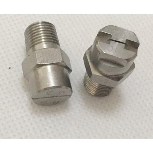 10 pcs/lot ) 1/8" SS304 vee jet flat fan spray nozzle, Industrial / factory cleaning, dust removal nozzle