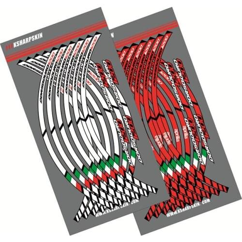 12X motorcycle outer ring sticker stripe wheel accessories decorative reflective decals for APRILIA DORSODURO1200 dorsoduro 1200
