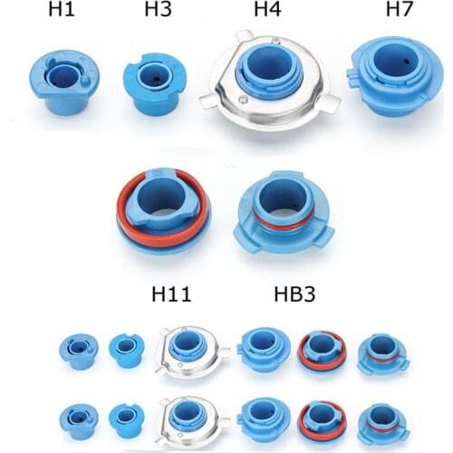 2Pcs High Quality Universal Durable Long Lifespan LED Headlight Bulb Base Adapter Socket Retainer H1/H3/H4/H7/H11/HB3