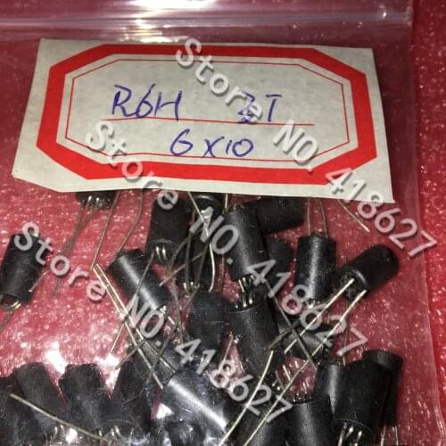 50PCS/LOT R6H 6*10 3T 3 lap six hole magnetic beads inductance broadband 6 hole magnetic beads inductive magnetic beads