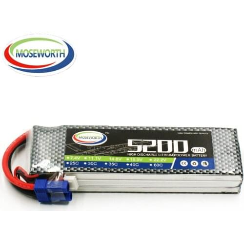 7.4V 2S 5200mAh 40C Battery Lipo For RC Helicopter Quadcopter Boat Car Drone Airplane MultiRotor Aircraft Remote Control Toys