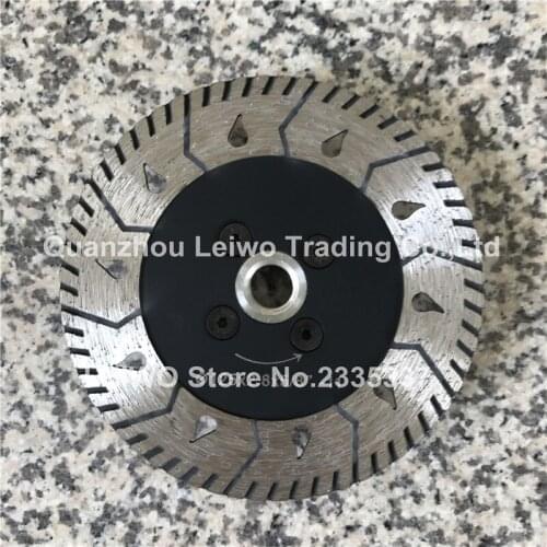 Diamond Turbo Saw Blade 5 inch (125 mm) North America Granite Stone Cutting Disc with Flange 5/8-11 Thickness 2.8 mm