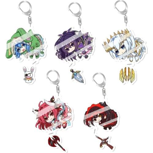Date A Live Key Chain Anime Key Ring Acrylic Keyring Cute Keychain Funny Woman Kids Man Girls Llavero Jewelry Himekawa Yoshino