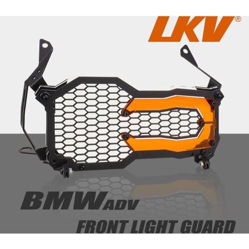 Para BMW R1200GS R1200RT R1200GS LC R1250GS Guardafocos de aventura Guardafocos de rejilla Hoja de lámpara acrílica