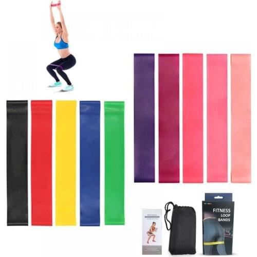 Yoga Resistance Bands Exercise at home Fitness Elastic Bands Yoga Pilates Sport Fitness Training Workout Bodybuilding Equipment