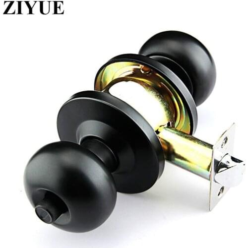 Fechadura Digital Padlock Cadeado Free Shipping High Class Door Lock Indoor Bedroom Spherical Locks With Key Black Silver Color