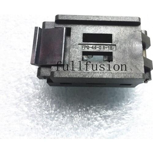 FPQ-44-0.8-16A QFP44P IC Test Socket 0.8mm Pitch 10x10mm Burn in Socket