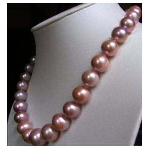 ClassicAAA 11-12mm south sea round white pearl necklace19"