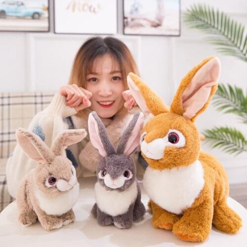 Creative simulation Rabbit Plush Stuffed Soft Toys Sleeping Cartoon Bunny Animals Children Birthday Gift Kawaii Room Decor