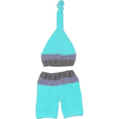 Newborn Baby Boys Girls Cute Crochet Knit Costume Prop Outfits Photo Photography 69HE