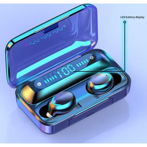 TWS Bluetooth 5.1 Earphone Wireless In-Ear Fingerprint Touch Headphone With Micro Sport Waterproof Earbuds HIFI Stereo Headset