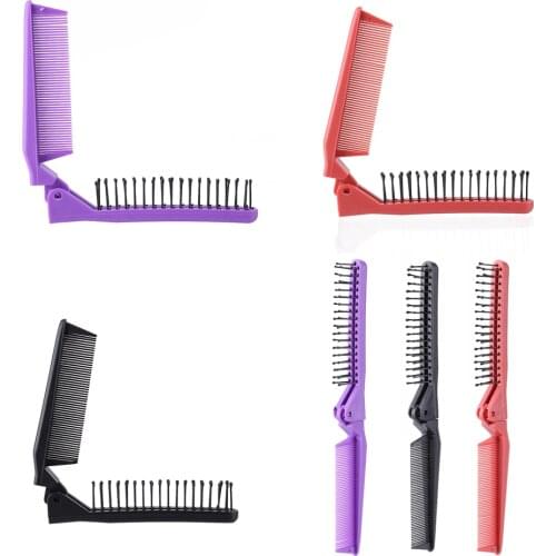 Portable Folding Combs Training Cutter Folding Cutter For Outdoor Travel Dull Tool Cepillo Pelo Comb Barber Hairdressing Tool