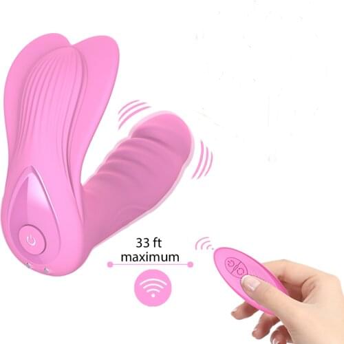 Remote Control Wearable Vibrator Butterfly Female Vibro Vibrating Panties Sextoy Women Vagina G Spot Stimulator Squirt Zalo Sex