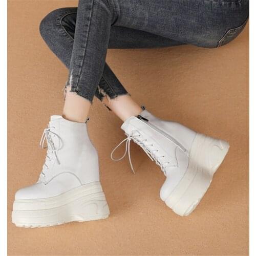 PXELENA Women's Wedge Ankle Boots