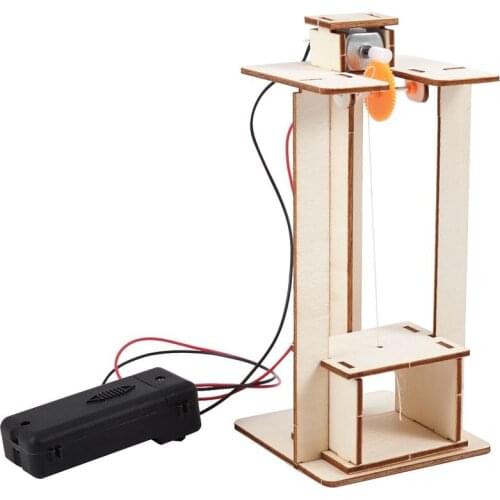 Assemble Diy Electric Lift Science Kids Educational Toys Experiment Material Puzzles Model Kits Toy For Children Learning Gifts