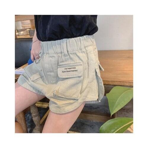 Baby Girl Shorts 2020 Summer New Childrens Girls Casual Solid Short Pants Kids Girls High Waist Loose Casual Shorts 3-9 Years