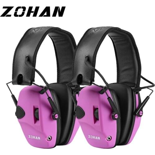 ZOHAN Shooting Noise Earmuffs for Hunting NRR22db Ear Protection Electronic Defender Soundproof Tactical ear muffs Headsets