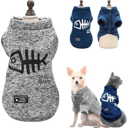 Cute Pet Chihuahua Pug Yorkshire Dog Coat Clothes Winter Small Dog Clothes Jacket Puppy Cat Clothing Hoodies Pet Outfits S-2XL