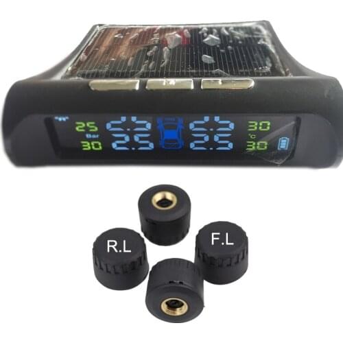 Tire Pressure Monitoring System Supply Longest Solar Power Precise Detection Monitor For Safety Driving