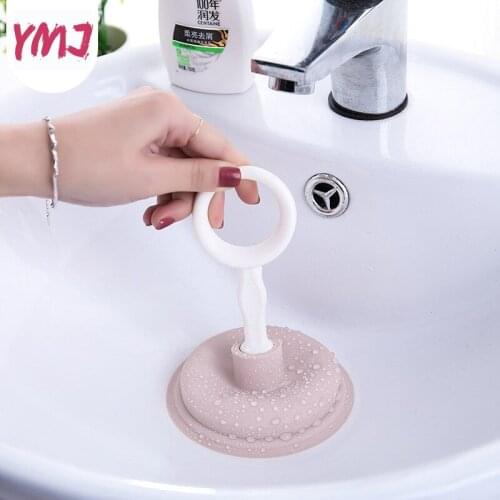 Family Sink Drain Pipeline Dredger Cup Piston Detachable Sink Drain Cleaners Suction Toilet Brush Suction Cups Toilet Plunger