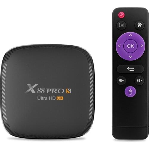 X88 PRO S Android 10.0 Smart TV Box Allwinner H616 UHD 4K Media Player 4GB+32GB 64GB 6K BT5.0 Set Top Box 2.4G/5G WiFi 100M LAN
