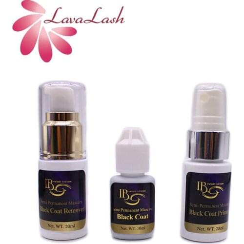 3 Bottles IBeauty Black Coat Remover Primer 10ml 15ml Semi Permanent Mascara For Eyelash Extensions Glue Fake Lash Makeup Tools