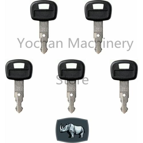 5) 459A For Kubota Mini Excavator Tracked Loader Heavy Equipment Ignition Keys ELI80-0101 RC411-53933 RC461-53930