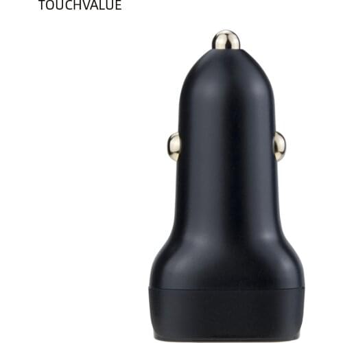 Car Fast Charger Type C Quick Charge Mini QC 3.0 USB Dual Ports Car Adapter Black Mobile Phone Accessories