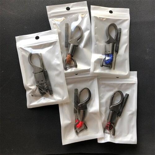 Car Key Chain Gifts Metal Leather Keychain Key Ring Holder Clip Buckle Waist Auto Keyfob Accessories Wholesale