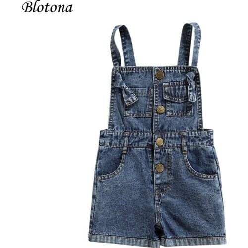 Blotona Denim Overalls For Girls
