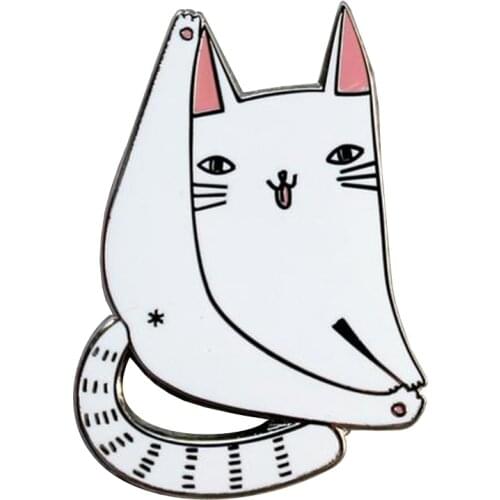 Animal cat pin badge brooch