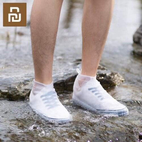 1Pair Xiaomi Zaofeng Portable Waterproof Rain Boots Covers Unisex Rain Shoes Covers Anti-Slip Silicone Rain Shoes Protectors