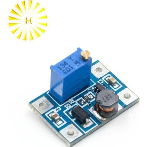 DC-DC SX1308 Step-UP Adjustable Power Module Step Up Boost Converter 2-24V to 2-28V 2A Connector