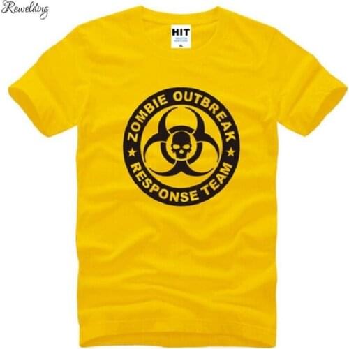Summer Style Zombie Outbreak Response Team T shirt Men Apocalypse Hunter Tee Camisetas Cotton Crew Neck Short Sleeve Tee Shirts