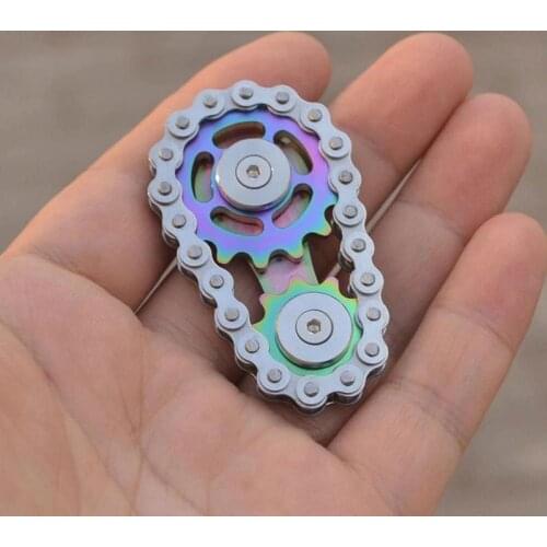 Fingertip Toys Steel Sprockets Flywheel Fingertip Fidget Spinner Anti-stress Fingertip Rotator Toys Relieve Stress