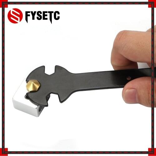 3D Printer Parts Tool 5 IN 1 Wrench Stay 5.7mm to 20.2mm Steel Spanner Multifunction Wrench Flat Spanner For E3D MK8 MK10 Nozzle