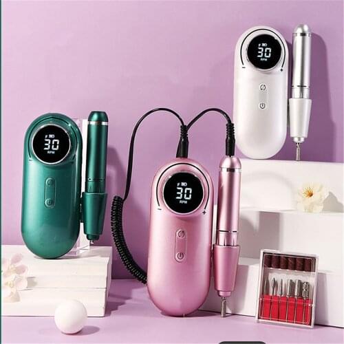 Manicure Machine Nail Drill Manicure Set Strong Nail Drill Machine Portable Electric Manicure Drill Pedicure Sander Nail File