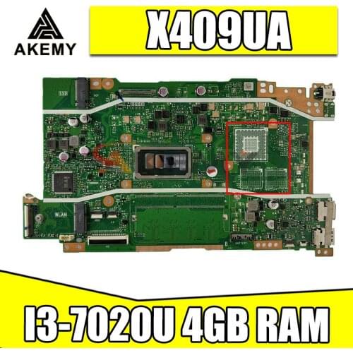 X409UA notebook mainboard For ASUS X409 X409U X409UJ X409UA laptop motherboard mainboard W/i3-7020U 4GB RAM GM tested full 100