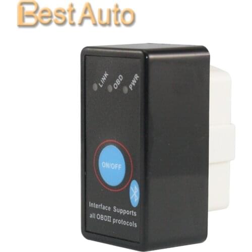 Mini ELM327 V2.1 OBD 2/OBD II Bluetooth car/Auto Scanner Support Android System with Power Switch