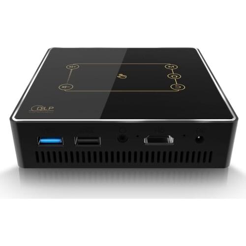 C9 Plus Projector 1-5M Short Throw Touch Control 1080 Ultra HD Smart Android Portable Full HD DLP Mini Projector with Tripod